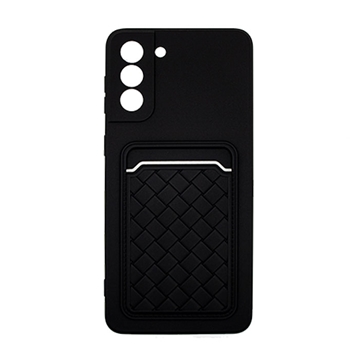 Εικόνα της Θήκη Πλάτης Σιλικόνης με Υποδοχή Κάρτας για Samsung S21 Plus - Χρώμα : Μαύρο