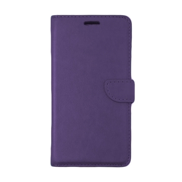 Picture of Leather Book Case with Clip for Samsung A125F Galaxy A12 - Color: Purple