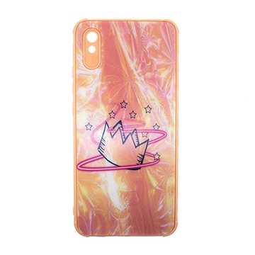 Picture of Silicone Back Case Xiaomi Redmi 9A/9i/9AT- Color: Light Pink With A Crown