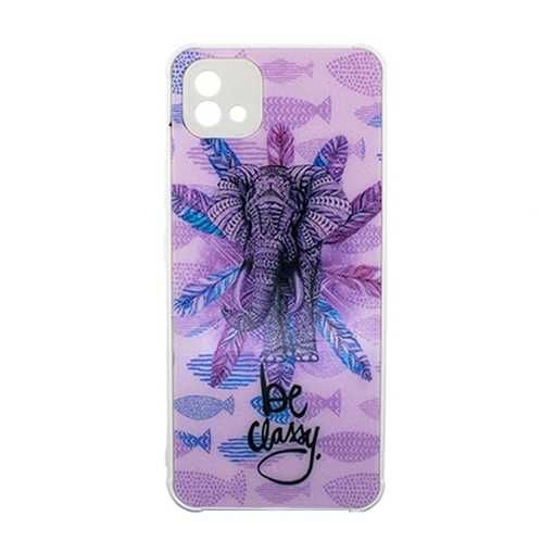 Picture of Silicone Back Cover Realme C11 2021  - Color: Purple With Elephant