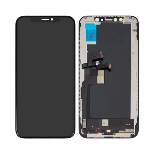 Γνήσια Οθόνη LCD με Μηχανισμό Αφής για iPhone Xs - Χρώμα: Μαύρο