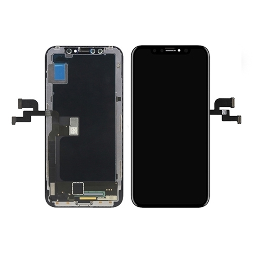 Γνήσια Οθόνη LCD με Μηχανισμό Αφής για iPhone X - Χρώμα: Μαύρο