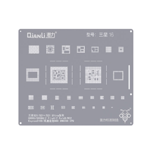 Qianli QS165 Stencil Samsung S21/S21+S21 Ultra series G998U/G996U/Z Flip3 /Z Fold3/ W22 Exynos2100 Qualcomm MTK 888 SM8350