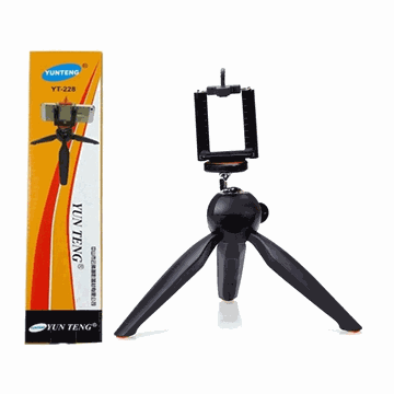 Picture of Yuntfng XH-228 Mini Tripod With Desktop Tripod For Camera and Mobile Phone – Black
