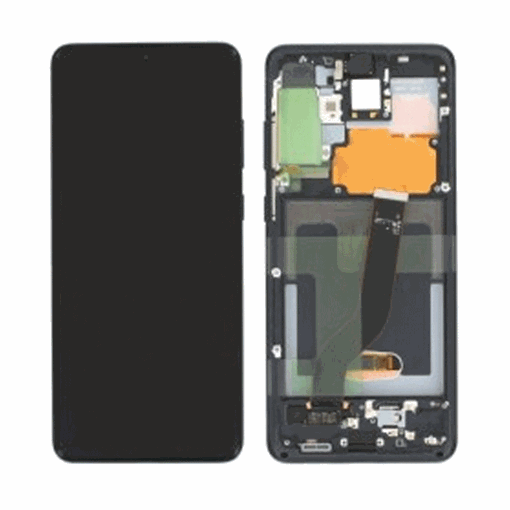 Γνήσια Οθόνη LCD με Μηχανισμό Αφής και Πλαίσιο για Xiaomi Redmi Note 11S 5600010K7S00 - Χρώμα: Onyx Grey