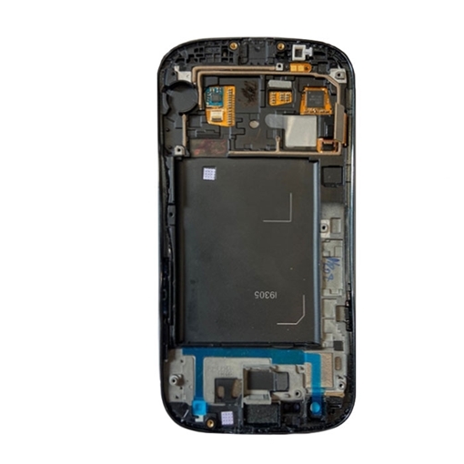 Γνήσια Οθόνη LCD με Μηχανισμό Αφής και Πλαίσιο για Samsung Galaxy S3 Lite (i9305) - Χρώμα: Μαύρο
