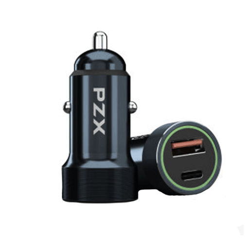 PZX Φορτιστής για Αυτοκίνητο με θύρα USB (C916) - Χρώμα: Μαύρο