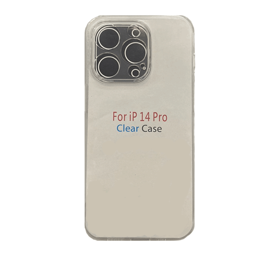 Θήκη Πλάτης Σιλικόνης για Iphone 14 Pro - Χρώμα: Διάφανο