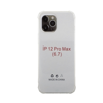 Εικόνα της Θήκη Πλάτης Σιλικόνης Anti Shock 1.5mm για iphone 12 Pro Max  - Χρώμα: Διαφανές