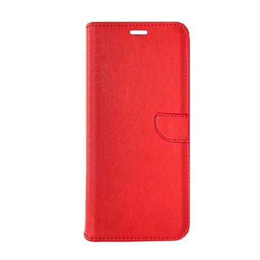 Picture of Leather Book Case with Clip for Realme C11 2021 - Color: Red