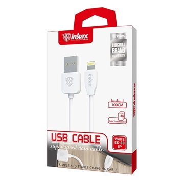 Picture of inkax- CK-60  Lightning USB 2.1Α Charging Cable 1m - Color: White