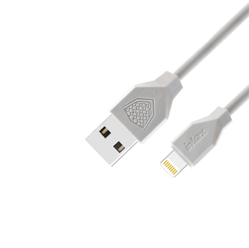 Εικόνα της inkax- CK-18 Lightning USB 2.4Α Kαλώδιο Φόρτισης 1μ - Χρώμα: Λεύκο