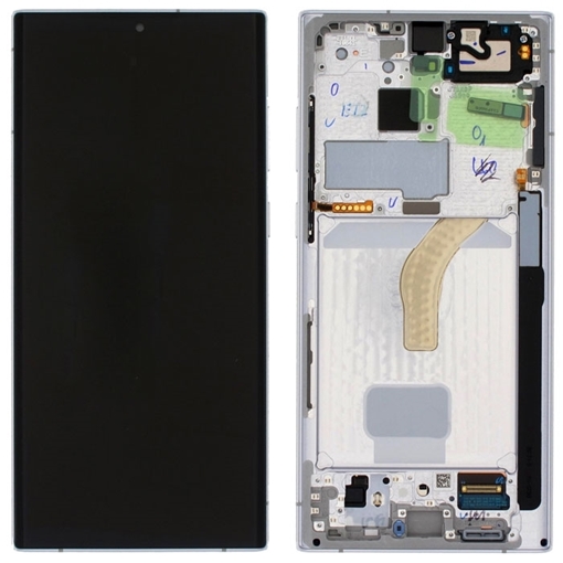 Picture of Display Unit with Frame and Touch Mechanism for Samsung Galaxy S22 Ultra (S908B) GH82-27488C - Color: Phantom White