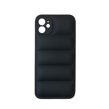 Picture of Silicone Back Cover wavy for Apple IPhone 11 - Color: Black