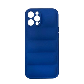 Picture of Silicone Back Cover wavy for Apple IPhone 12 Pro Max - Color: Blue