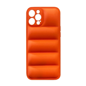 Picture of Silicone Back Cover wavy for Apple IPhone 12 Pro Max - Color: Orange