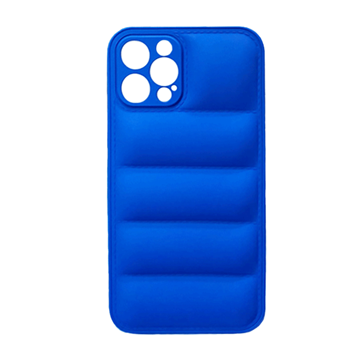 Picture of Silicone Back Cover wavy for Apple IPhone 12 Pro - Color: Blue