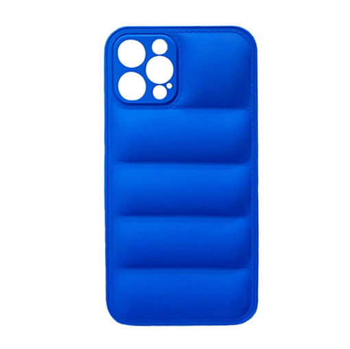 Θήκη Πλάτης Σιλικόνης wavy για Apple IPhone 12 Pro - Χρώμα : Μπλε