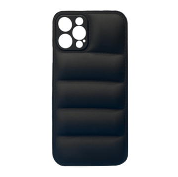 Picture of Silicone Back Cover wavy for Apple IPhone 12 Pro - Color: Black