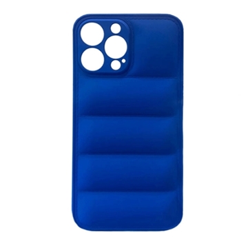 Picture of Silicone Back Cover wavy for Apple IPhone 13 Pro Max - Color: Blue