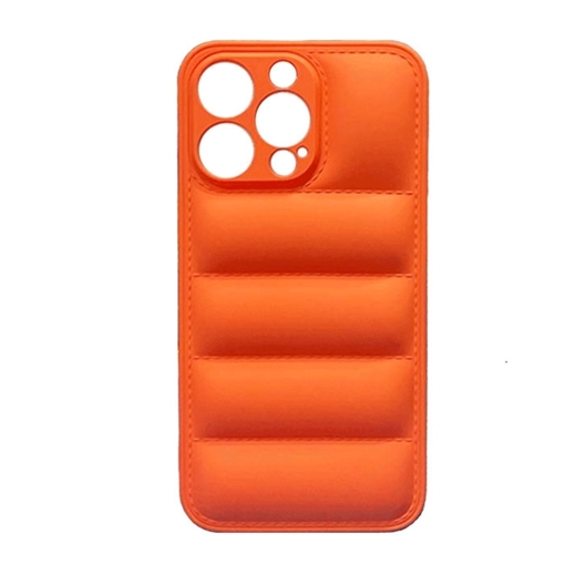Picture of Silicone Back Cover wavy for Apple IPhone 13 Pro - Color: Orange