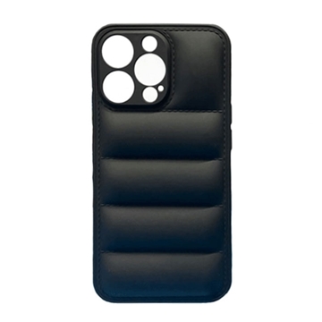 Picture of Silicone Back Cover wavy for Apple IPhone 13 Pro - Color: Black