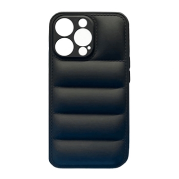 Picture of Silicone Back Cover wavy for Apple IPhone 13 Pro Max - Color: Black