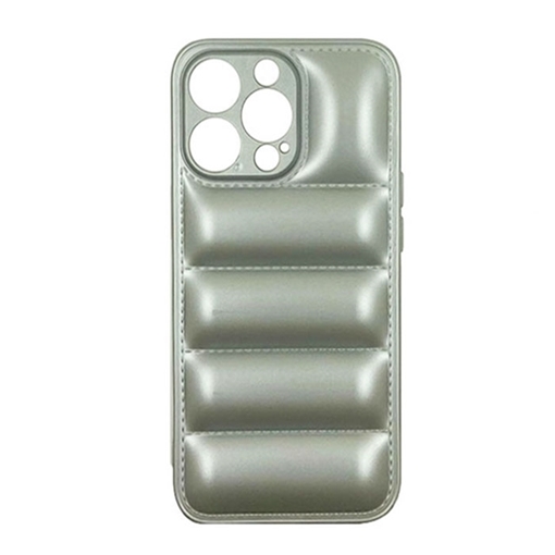 Θήκη Πλάτης Σιλικόνης wavy για Apple IPhone 13 Pro - Χρώμα : Ασημί