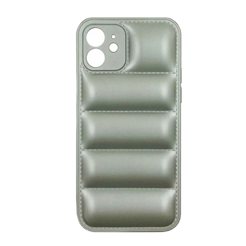 Εικόνα της Θήκη Πλάτης Σιλικόνης wavy για Apple IPhone 12 Pro - Χρώμα : Ασημί