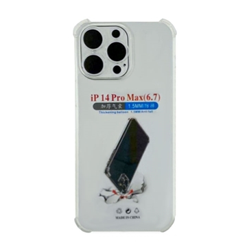 Picture of Silicone Back Case Anti Shock For Iphone 14 Pro Max - Color: Clear