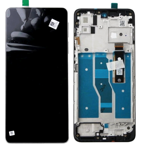 Picture of Original LCD Screen with Touch Mechanism and Bezel for Motorola Moto G82 5G XT2225 (Service Pack) 5D68C20864 - Color: Black
