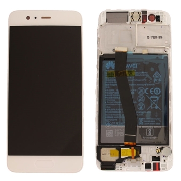Εικόνα της Γνήσια Οθόνη LCD με Μηχανισμό Αφής και Πλαίσιο με Μπαταρία για Huawei P10 (Service Pack) 02351DJF - Χρώμα: Χρυσό