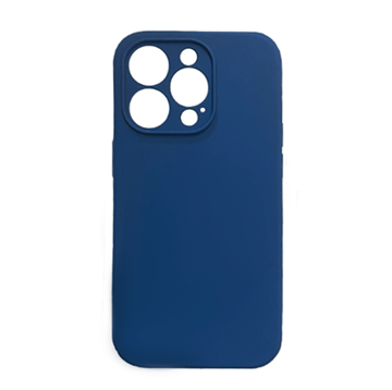 Εικόνα της Θήκη Πλάτης Σιλικόνης Soft Back Cover για Iphone 14 Pro - Χρώμα: Σκούρο Μπλε