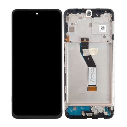 Γνήσια Οθόνη LCD με Μηχανισμό Αφής και Πλαίσιο για Xiaomi Redmi Note 11S 5G (2022) 560001K16B00 (Service Pack) - Χρώμα: Μαύρο