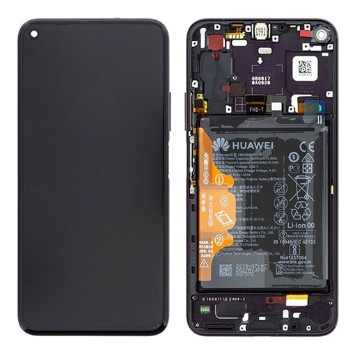 Picture of Original LCD Display with Touch Mechanism and Bezel with Battery for Huawei Honor 20 Pro (2019) 02352VKJ - Color: Purple