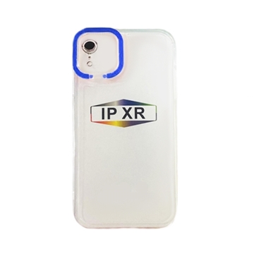 Picture of  Fashion Candy Color With Colored Frame Camera For Iphone XR - Color :Dark Blue