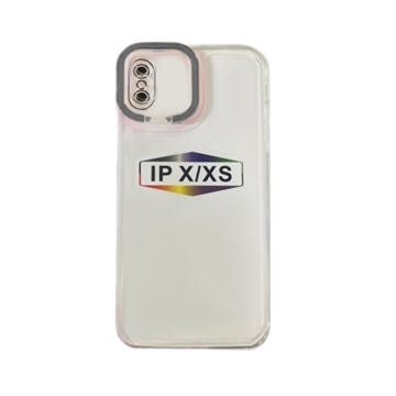 Picture of Fashion Candy Color With Colored Frame Camera For Iphone X/XS - Color: Grey