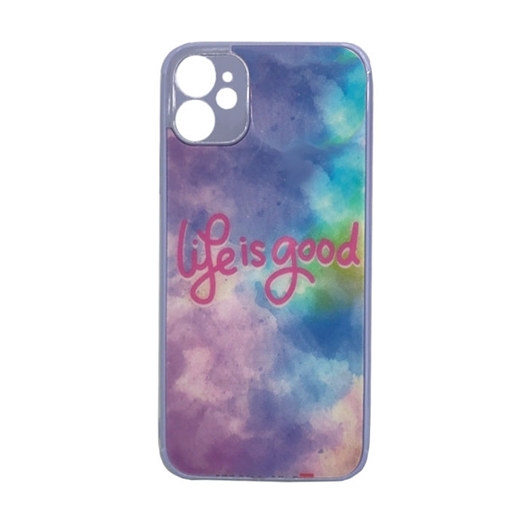 Picture of Silicone Back Case for iPhone 11 - Color: Multicolor Purple