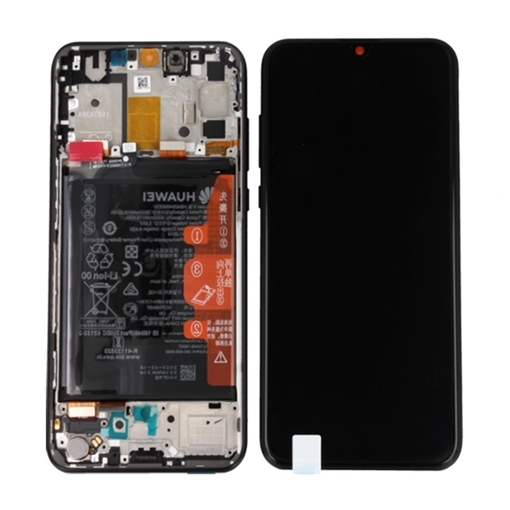 Picture of Original LCD Screen with Touch Mechanism and Bezel with Battery for Huawei P Smart S / Y8p (2020) 02353PNT - Color: Black
