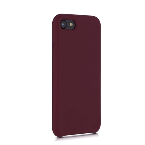 Picture of Soft HQ Silicone Back Case for iPhone 7 - Color: Burgundy