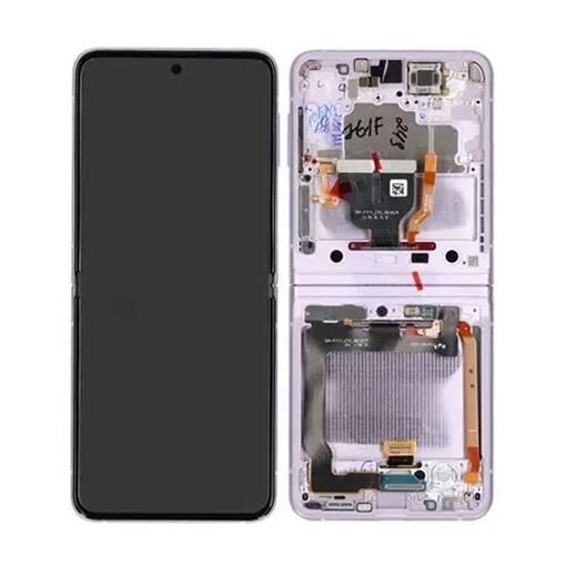 Picture of Original Inner LCD with Touch for Samsung Galaxy Z Flip 3 5G 2021 F711 (Service pack) GH82-27243D/27244D- Color: Lavender  