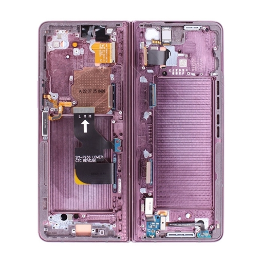 Picture of Display Unit with Frame for Samsung F936 Galaxy Z Fold 4 5G Service Pack GH82-29461D - Color: Purple