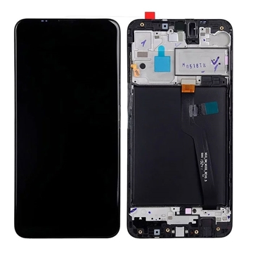 Picture of OCG LCD Display With Touch Mechanism and Frame for Samsung  Galaxy A10 A105  -Color: Black