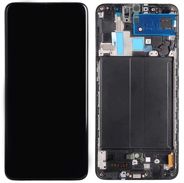 Εικόνα της Incell Οθόνη Lcd με Μηχανισμό Αφής και πλαίσιο για Samsung Galaxy A70 (A705F) Χρώμα: Μαύρο