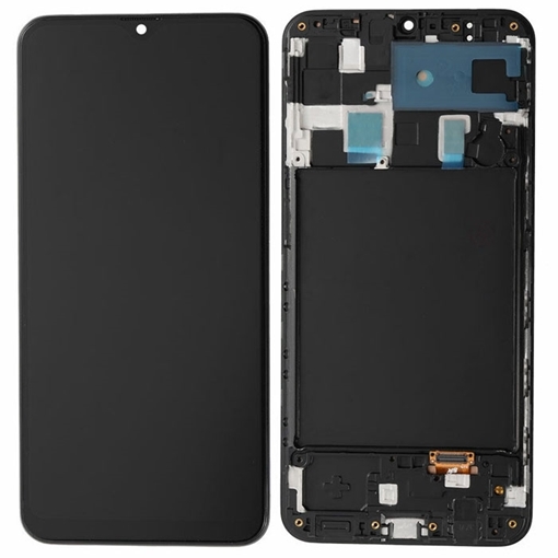 Incell Οθόνη LCD με Μηχανισμό Αφής και Πλαίσιο για Samsung Galaxy A20 A205 - Χρώμα: Μαύρο