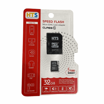 Picture of HTS Micro SD Memory Card with Adapter 32GB