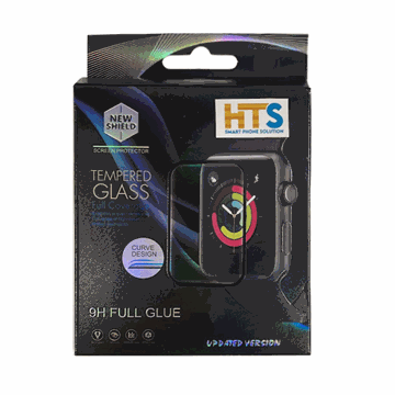 Εικόνα της HTS Προστασία Οθόνης Ρολογιού Samsung Galaxy Watch 5 Aluminium 40mm Full Glue Tempered Glass - Χρώμα: Μαύρο