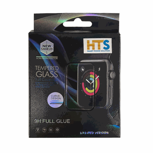 HTS Προστασία Οθόνης Ρολογιού Huawei Watch 3 Pro 46mm Full Glue Tempered Glass - Χρώμα: Μαύρο
