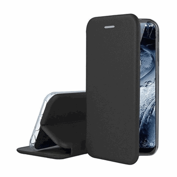 Picture of OEM Book Cover Smart Magnet Elegance Book For Samsung Galaxy A04S - Color:Black