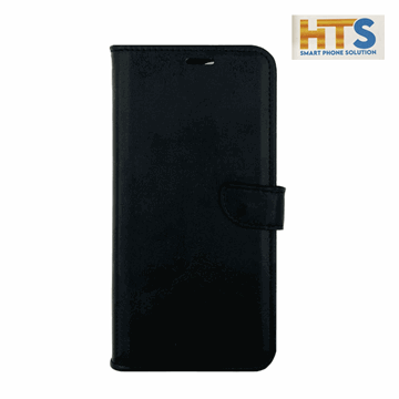 Picture of HTS Book Cover Stand Leather Wallet with Clip For Xiaomi Poco C40 - Color-Black